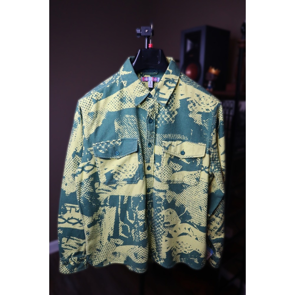 Urban Outfitters Shirt Jacket Shacket Green Medium - Picture 2 of 6